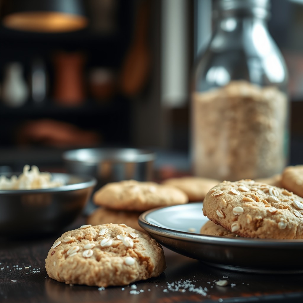 Basic Ingredients for Eggless Oats Cookies - eggless oats cookies recipes