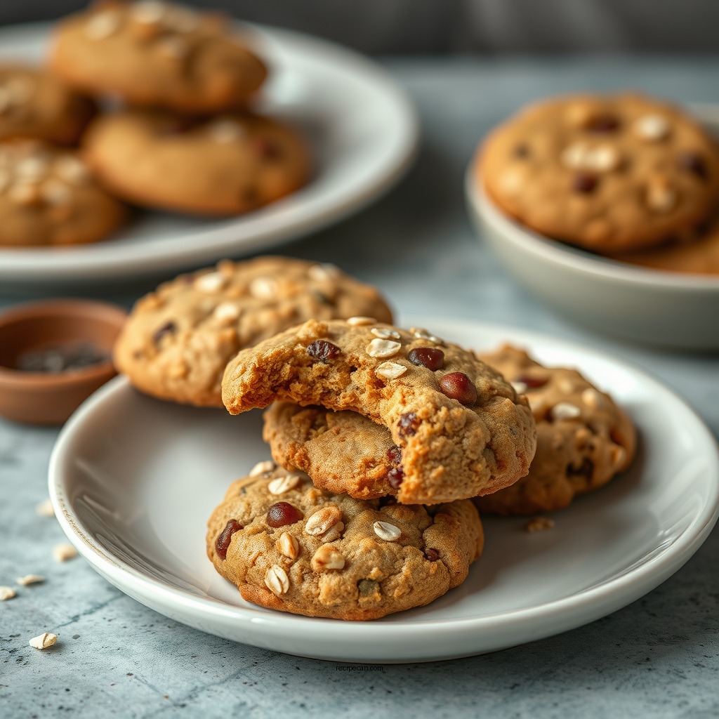 Easy Eggless Oats Cookies Recipe - eggless oats cookies recipes