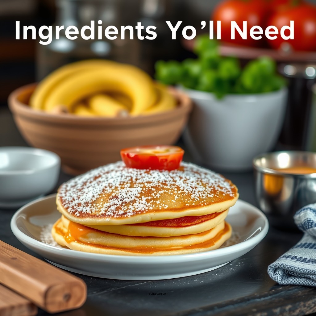 Ingredients You’ll Need - eggless pancake recipe