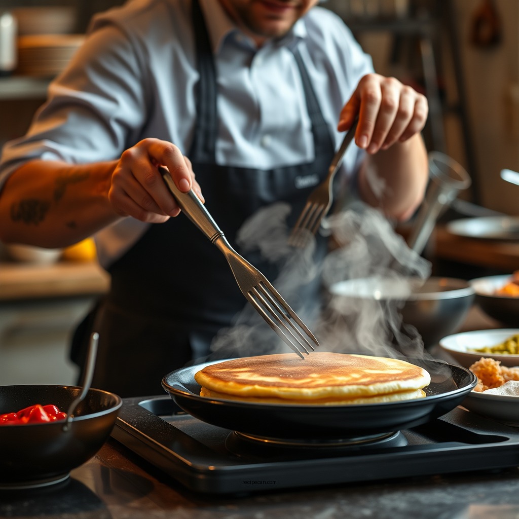 Step-by-Step Preparation - eggless pancake recipe