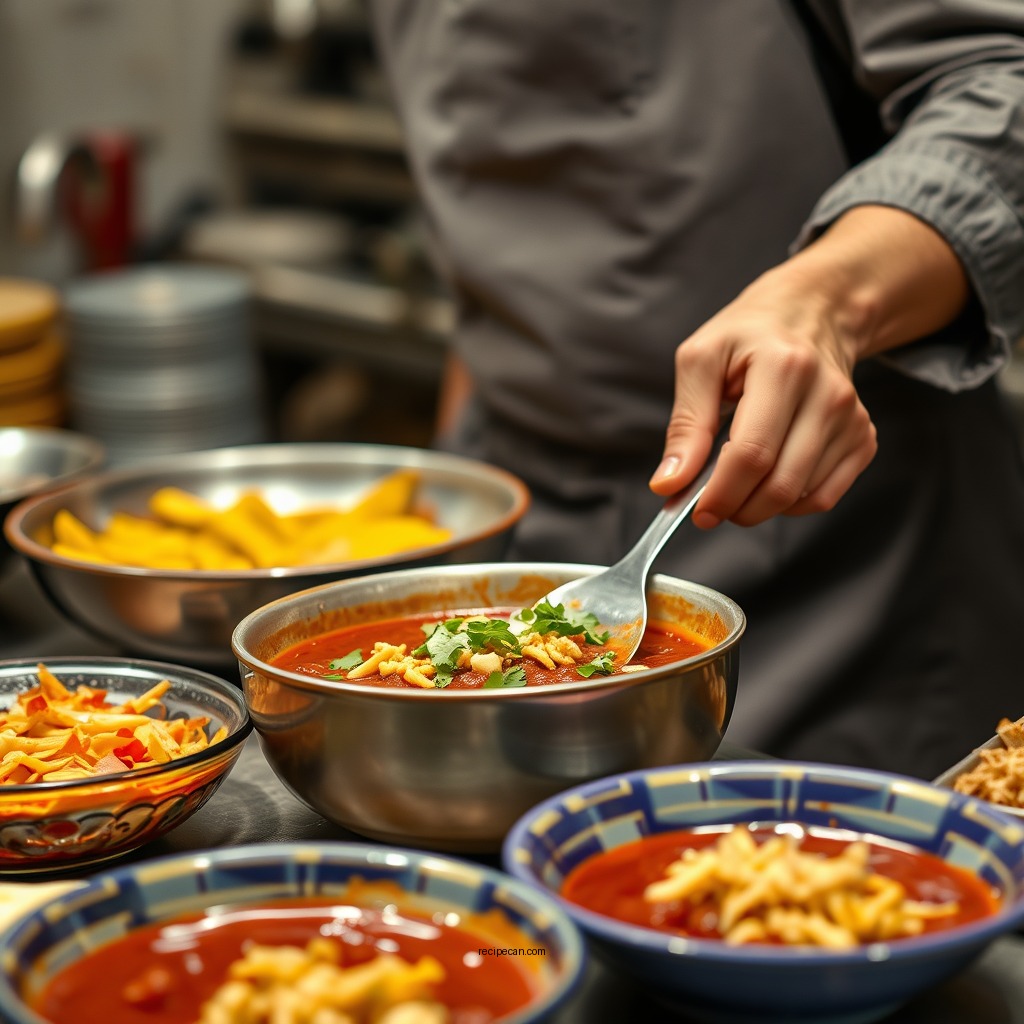 Step-by-Step Preparation - enchilada sauce recipe easy