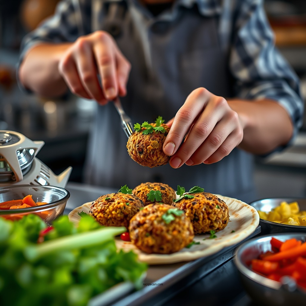 How to Make Homemade Falafel - falafel wrap recipe