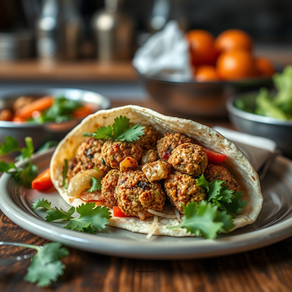 Ingredients for Falafel Wrap - falafel wrap recipe