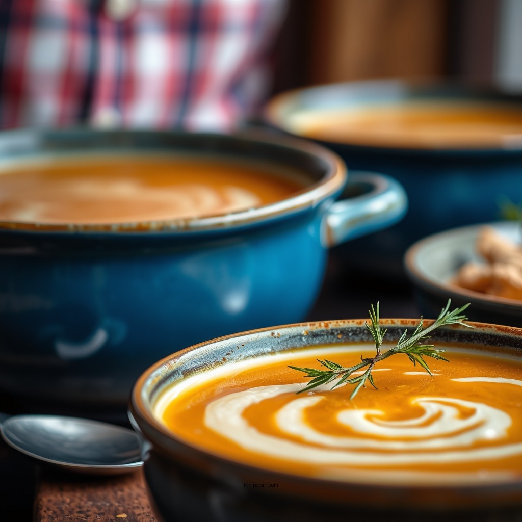 Cooking the Soup - fall harvest soup recipe