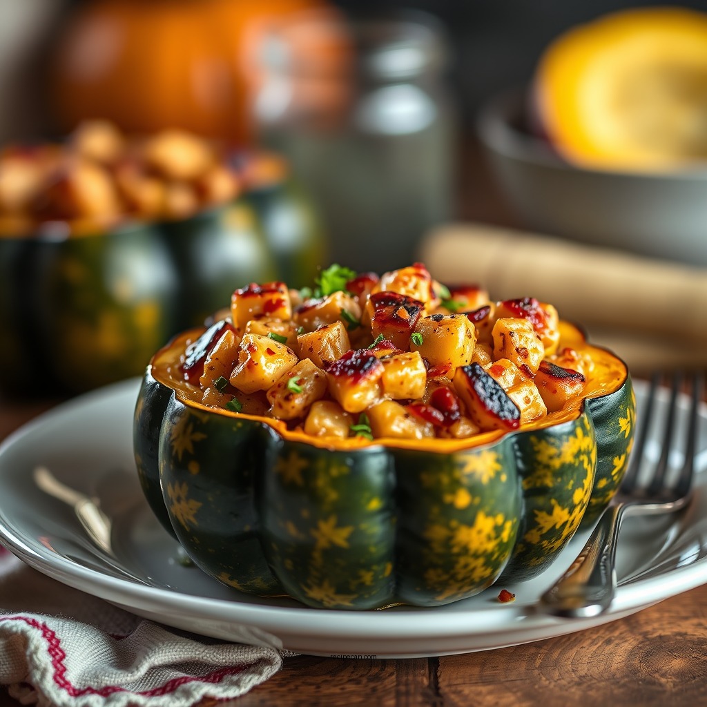 Savory Stuffed Squash - fall squash recipes