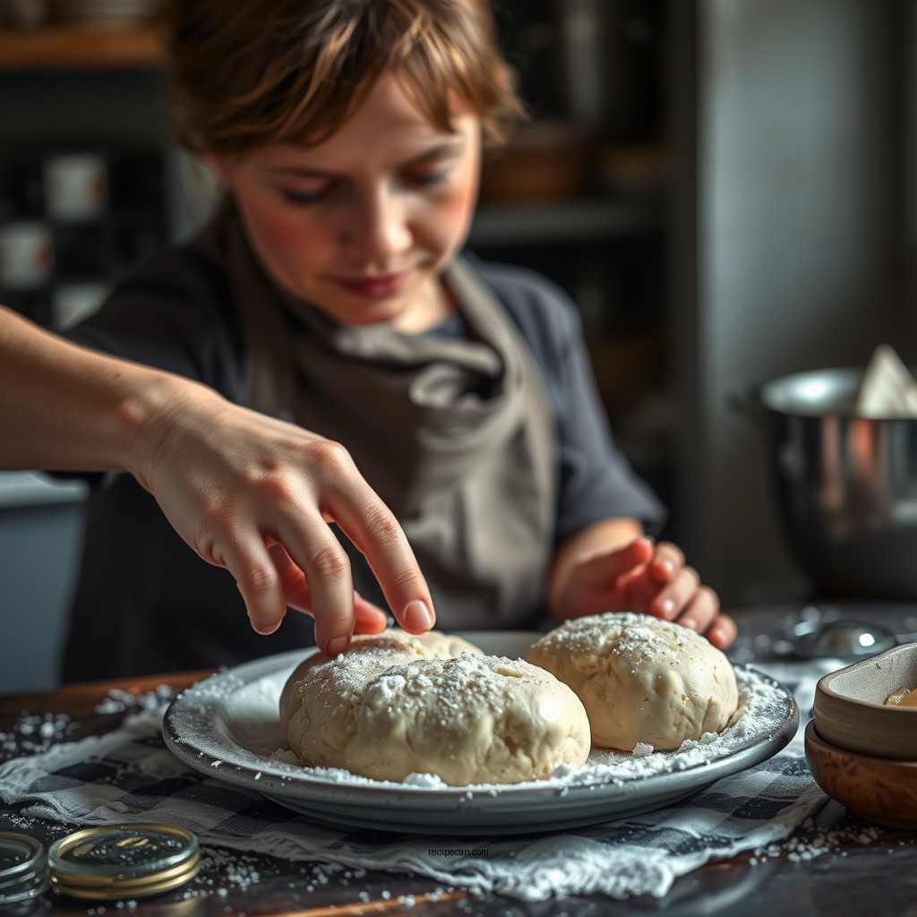 Simple Steps to Make the Dough - fast bread rolls recipe