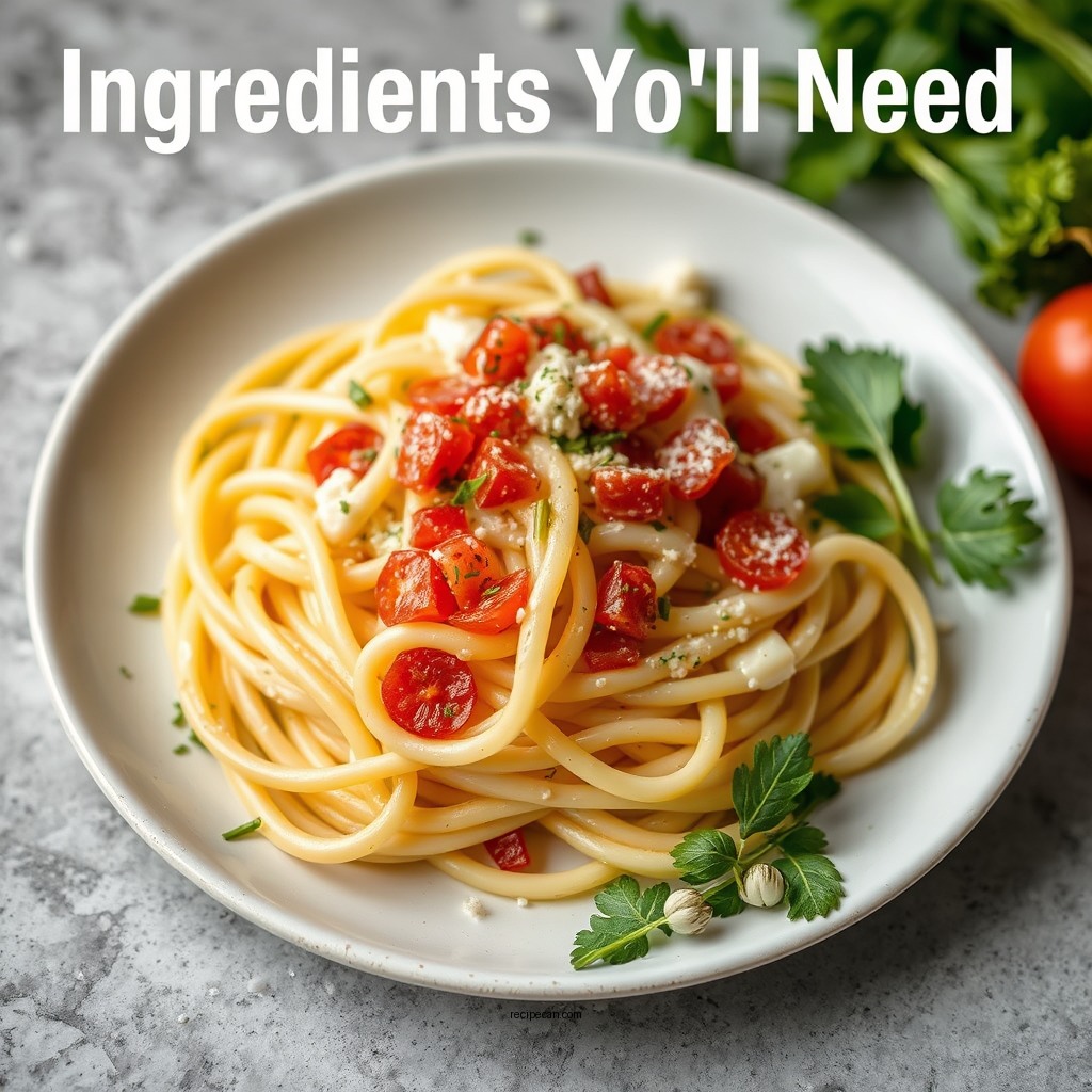 Ingredients You’ll Need - fettuccine alfredo sauce recipe