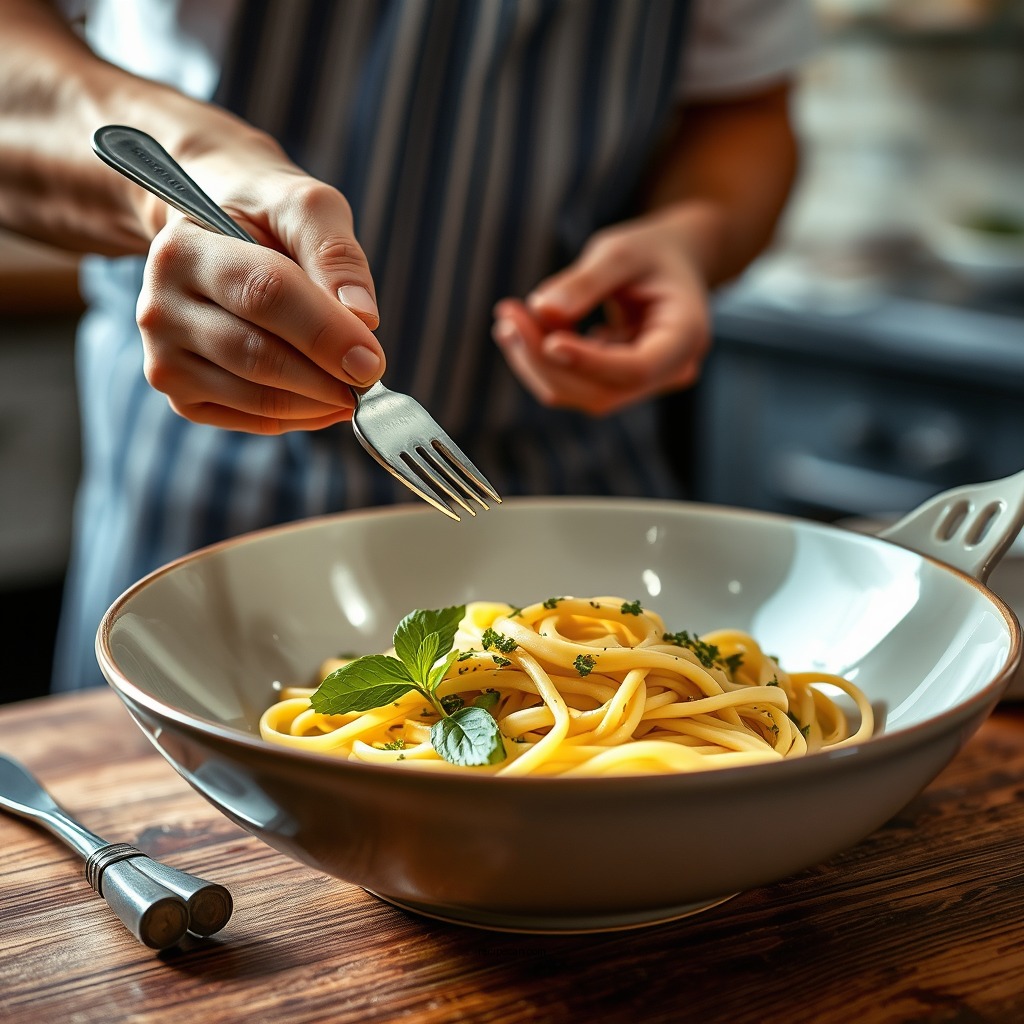 Preparing the Base - fettuccine sauce recipe