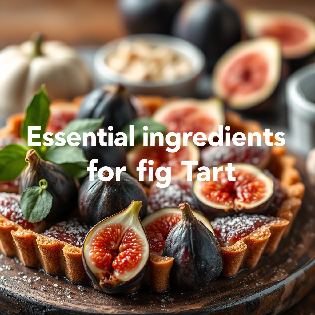 Essential Ingredients for Fig Tart - fig tart recipe