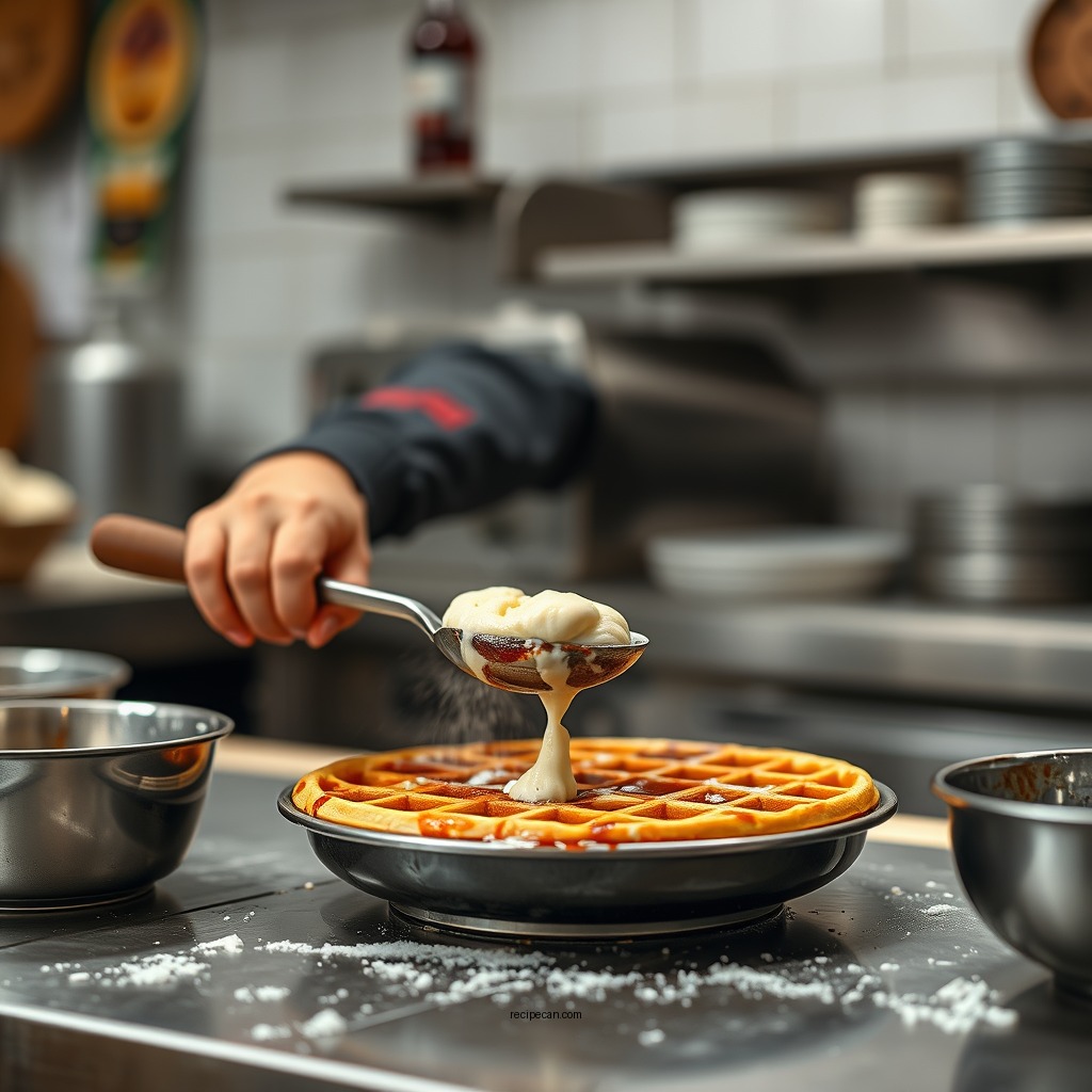 Preparing the Batter - first watch waffle recipe