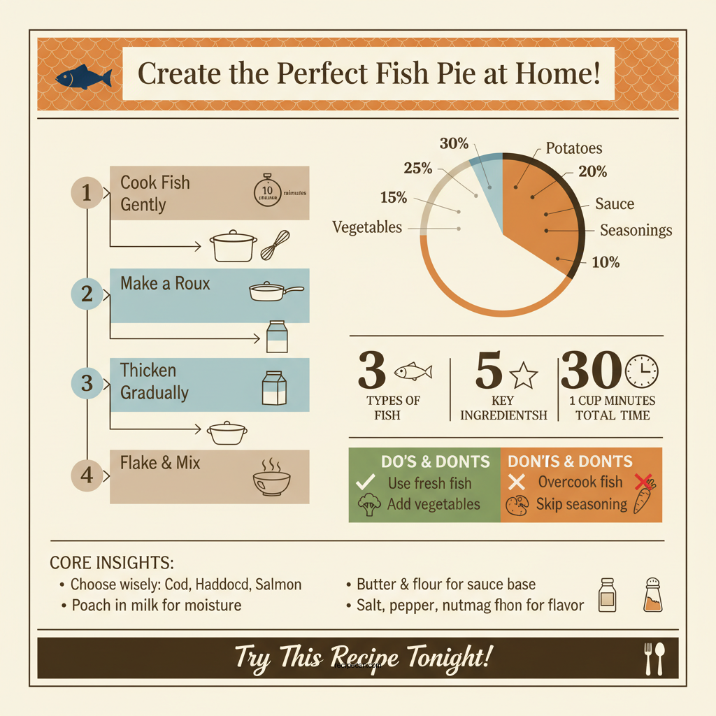fish pie recipe - Data Infographic and Statistics