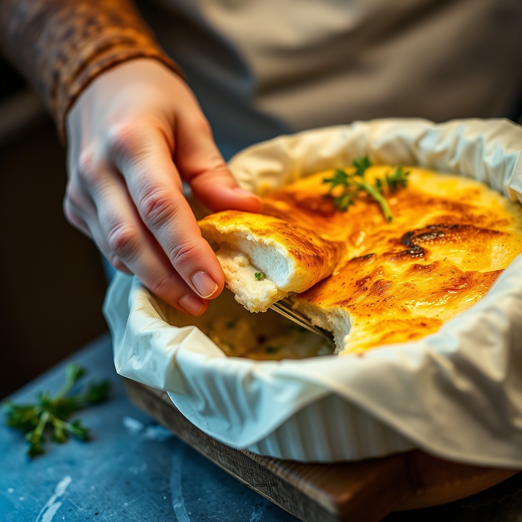 Preparing the Fish Filling - fish pie recipe