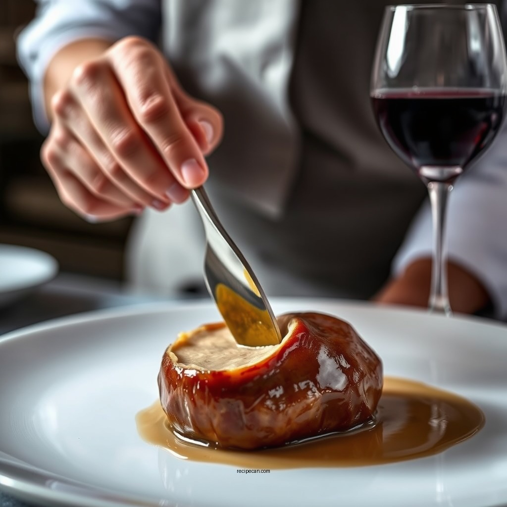 Preparing the Foie Gras - foie gras mousse recipe