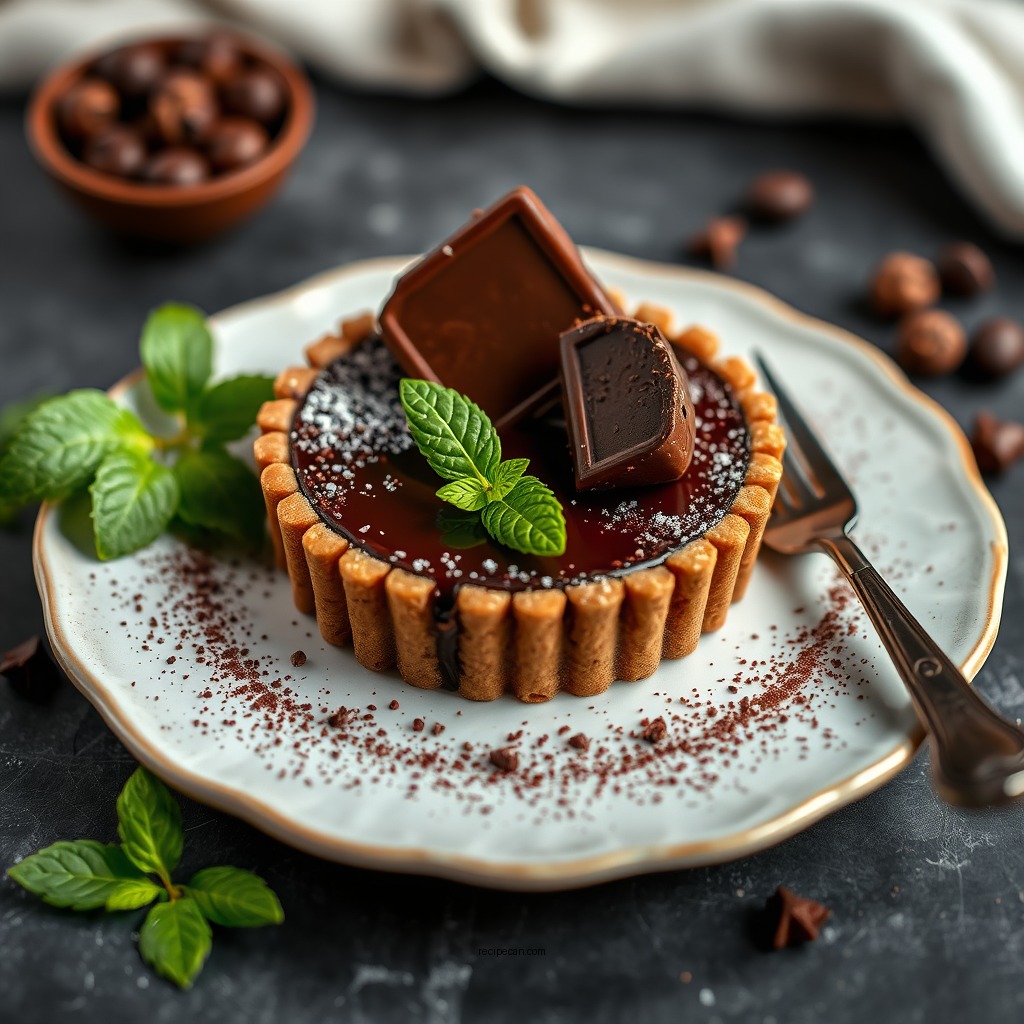 Decadent Chocolate Tart - food tart recipes