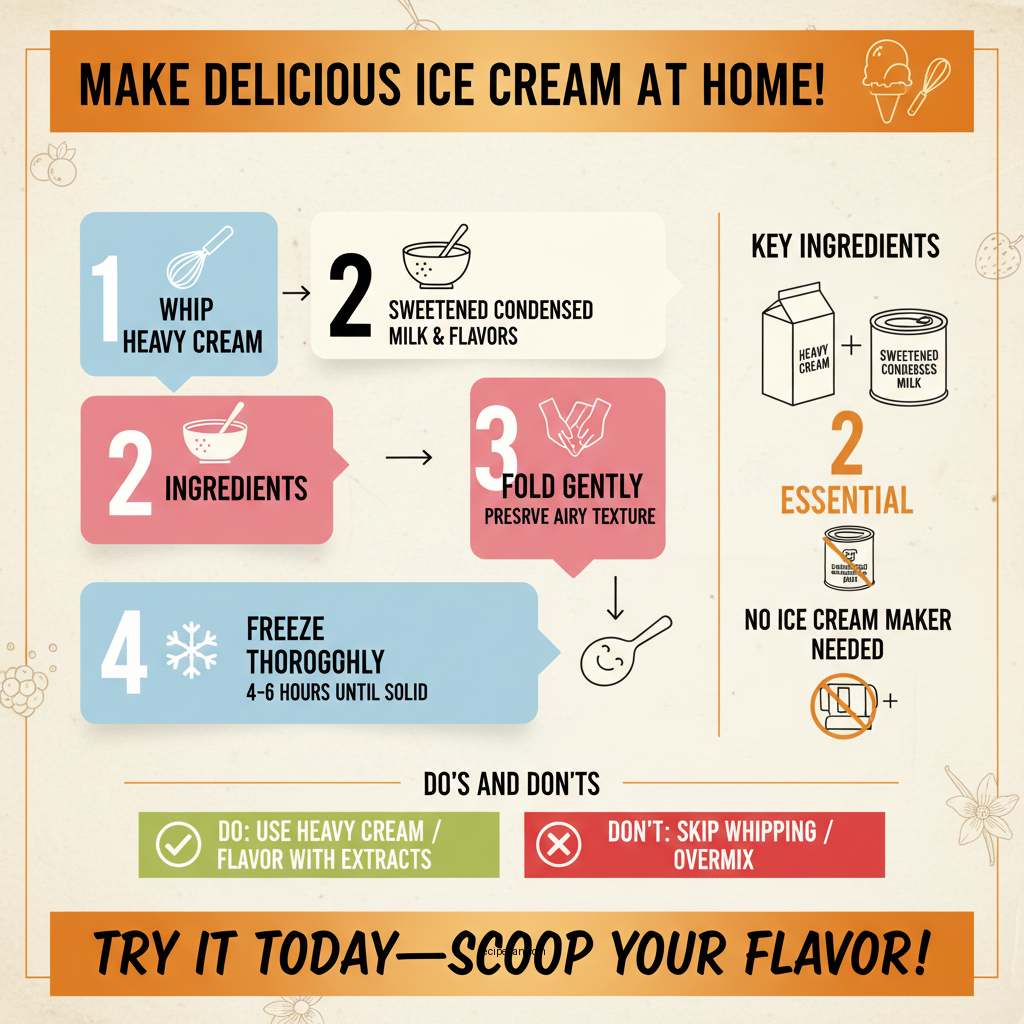 freezer ice cream recipe - Data Infographic and Statistics