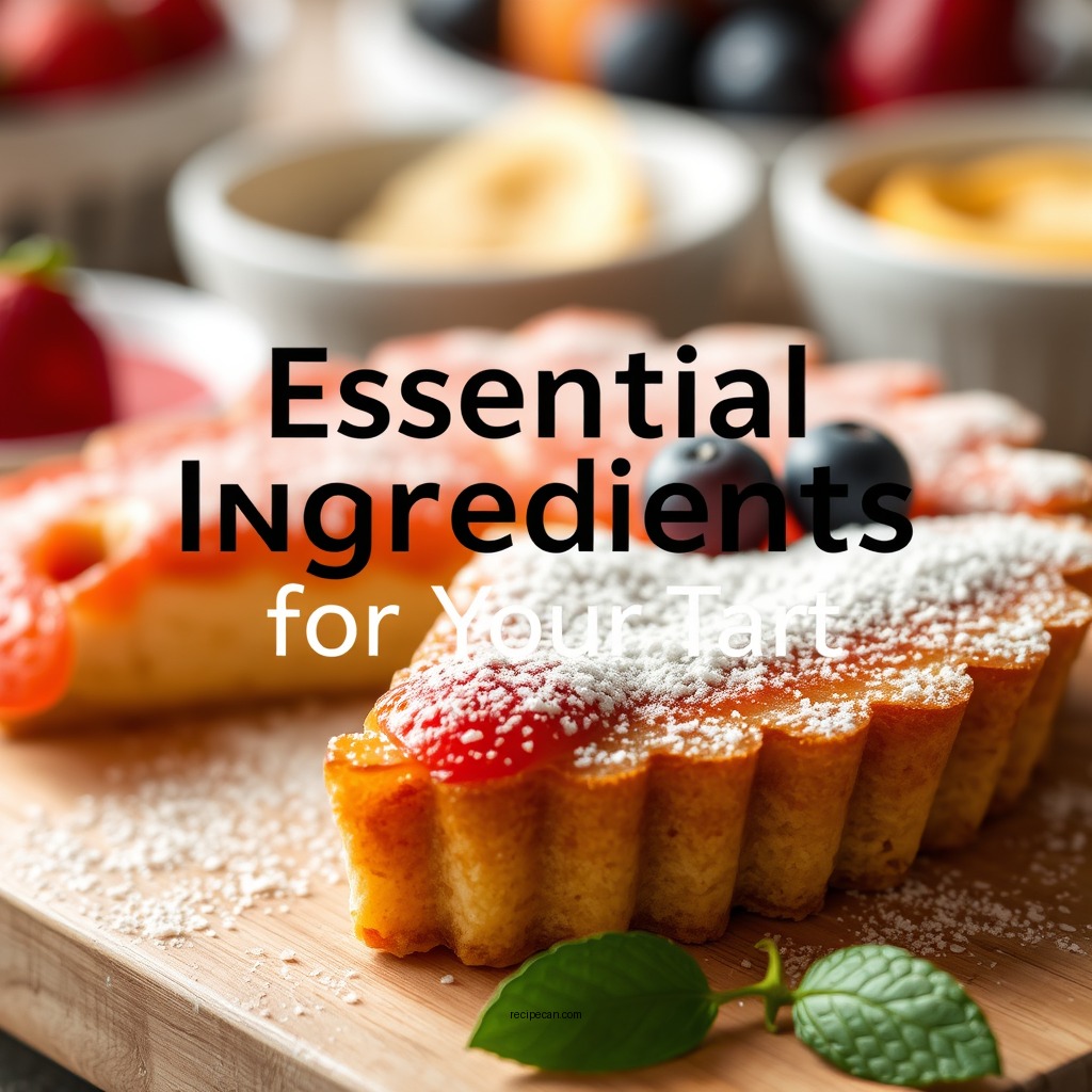 Essential Ingredients for Your Tart - french fruit tart recipe