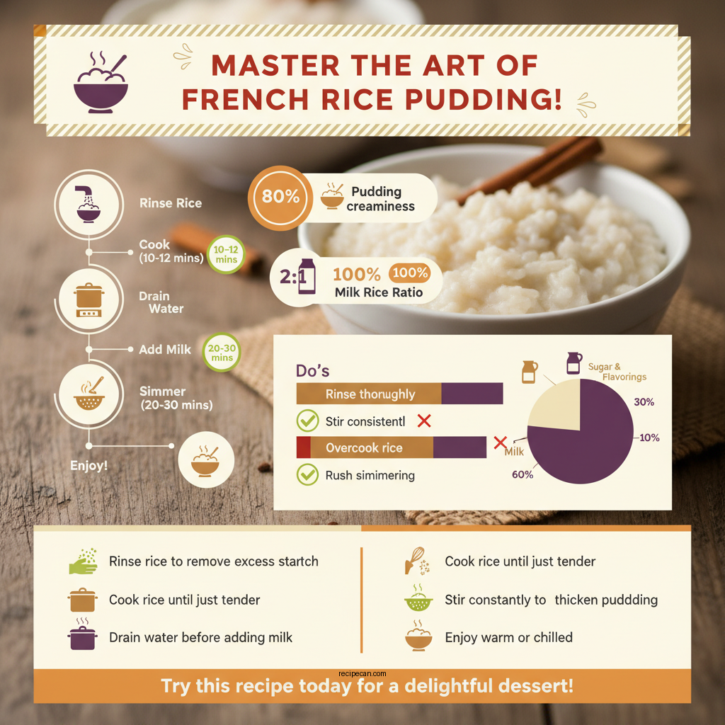 french rice pudding recipe - Data Infographic and Statistics