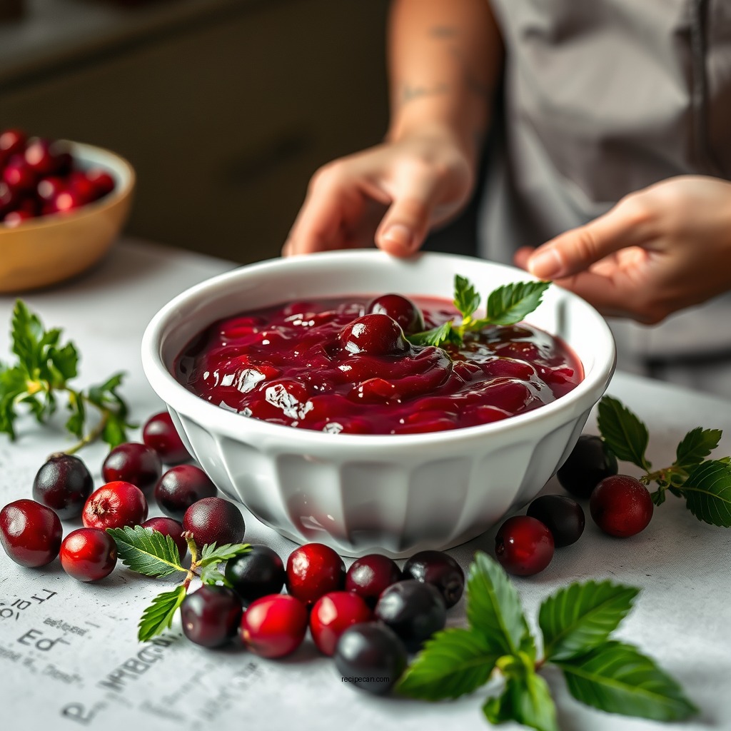 Preparing the Cranberries - fresh cranberry sauce recipe
