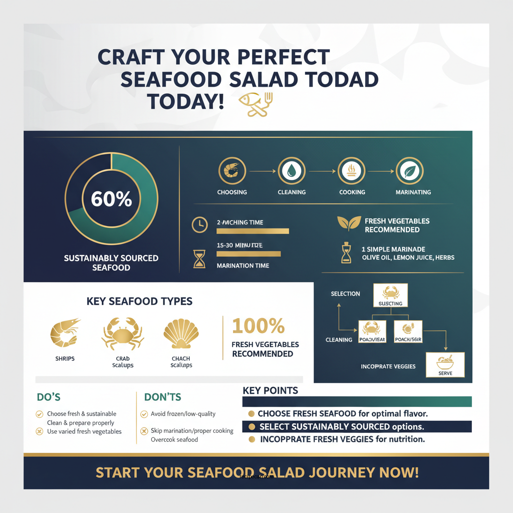 fresh market seafood salad recipe - Data Infographic and Statistics