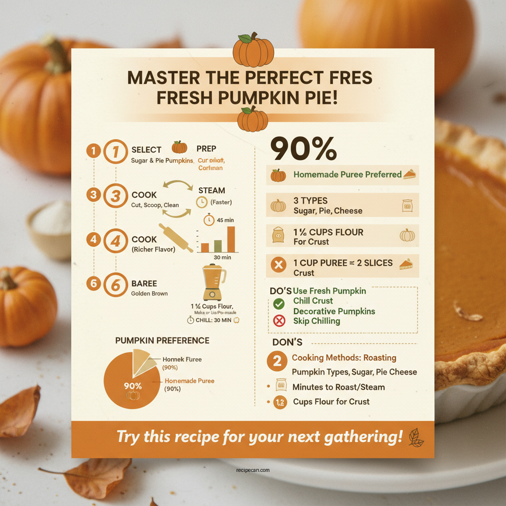 fresh pumpkin pie recipe - Data Infographic and Statistics