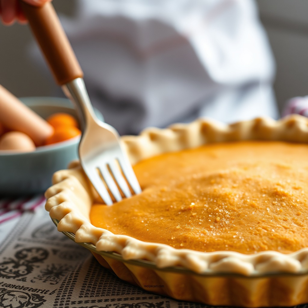Making the Pie Crust - fresh pumpkin pie recipe