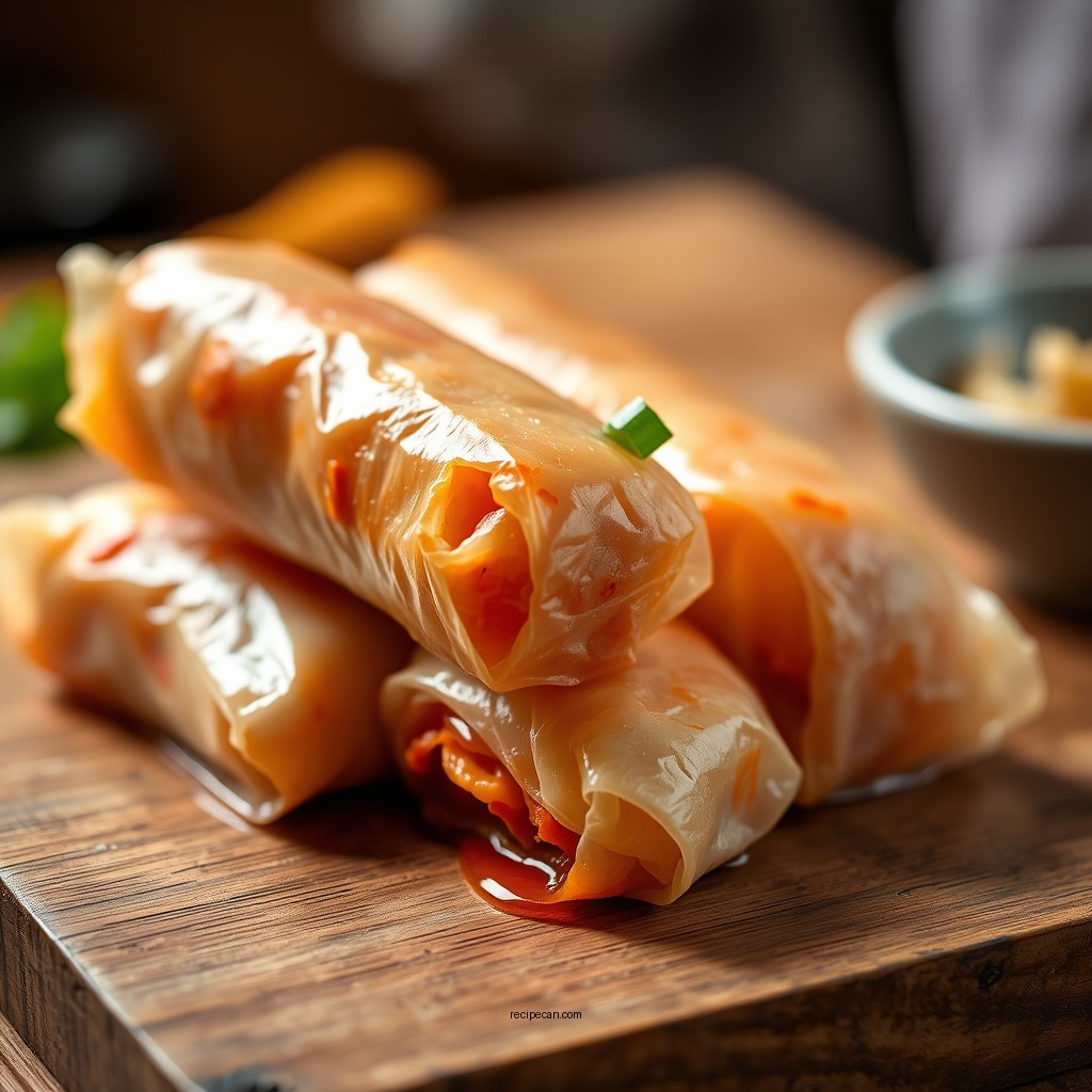 Rolling Technique - fresh spring roll recipe