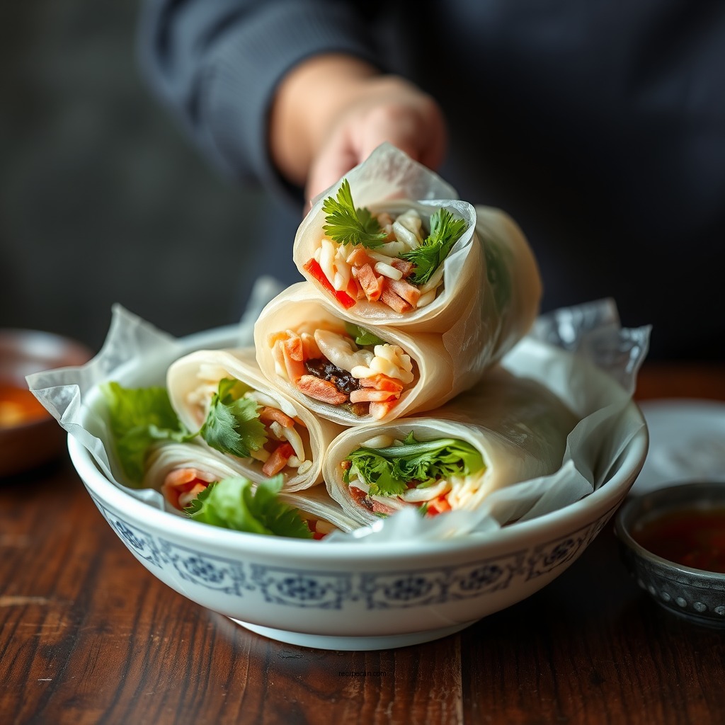 Preparing Your Fillings - fresh spring rolls recipe