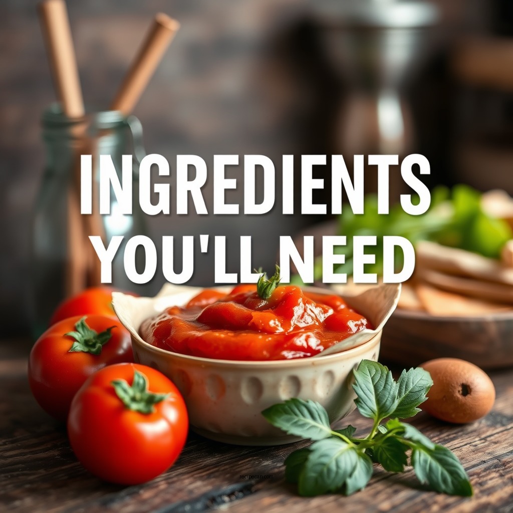 Ingredients You'll Need - fresh tomato sauce recipe