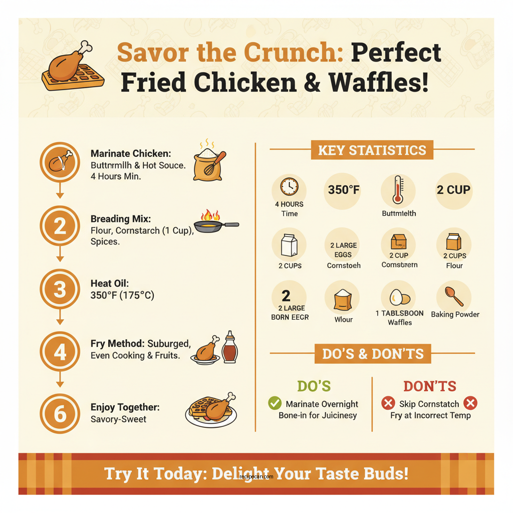 fried chicken and waffles recipe - Data Infographic and Statistics