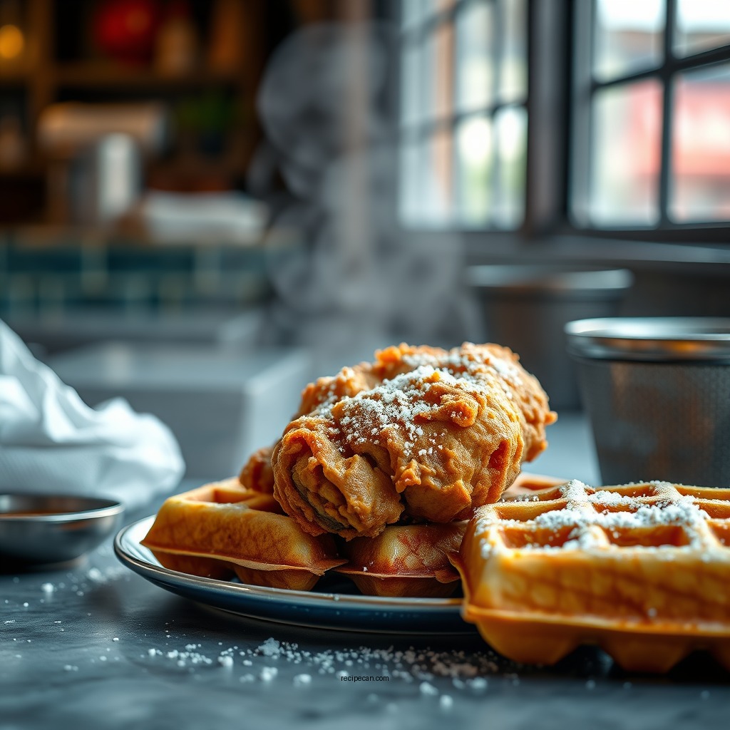 Ingredients for Fried Chicken and Waffles - fried chicken and waffles recipe