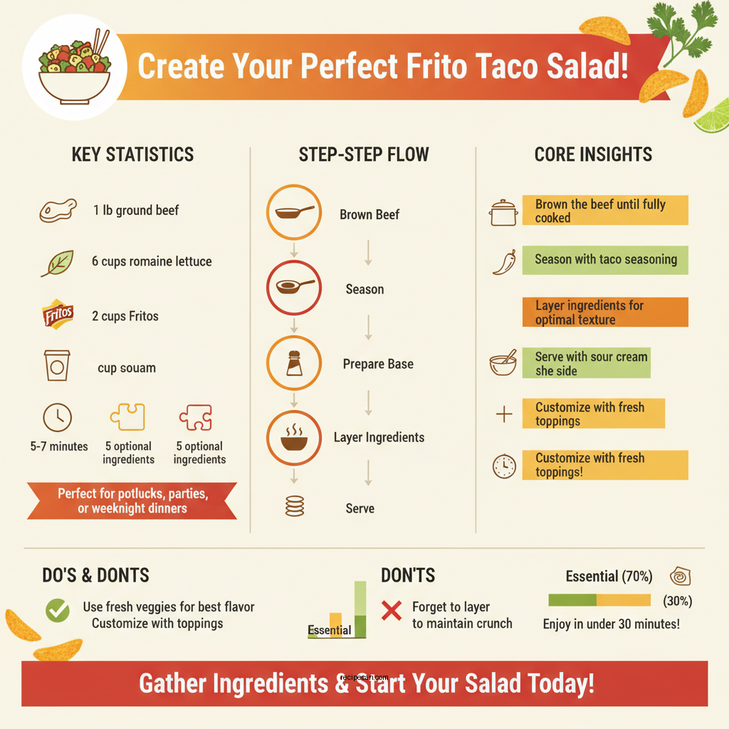frito taco salad recipe - Data Infographic and Statistics