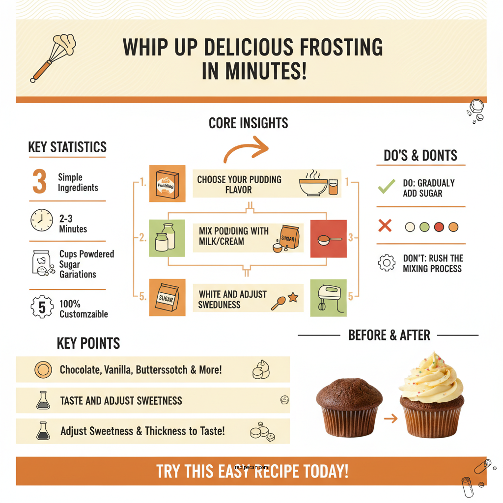 frosting recipe with pudding mix - Data Infographic and Statistics