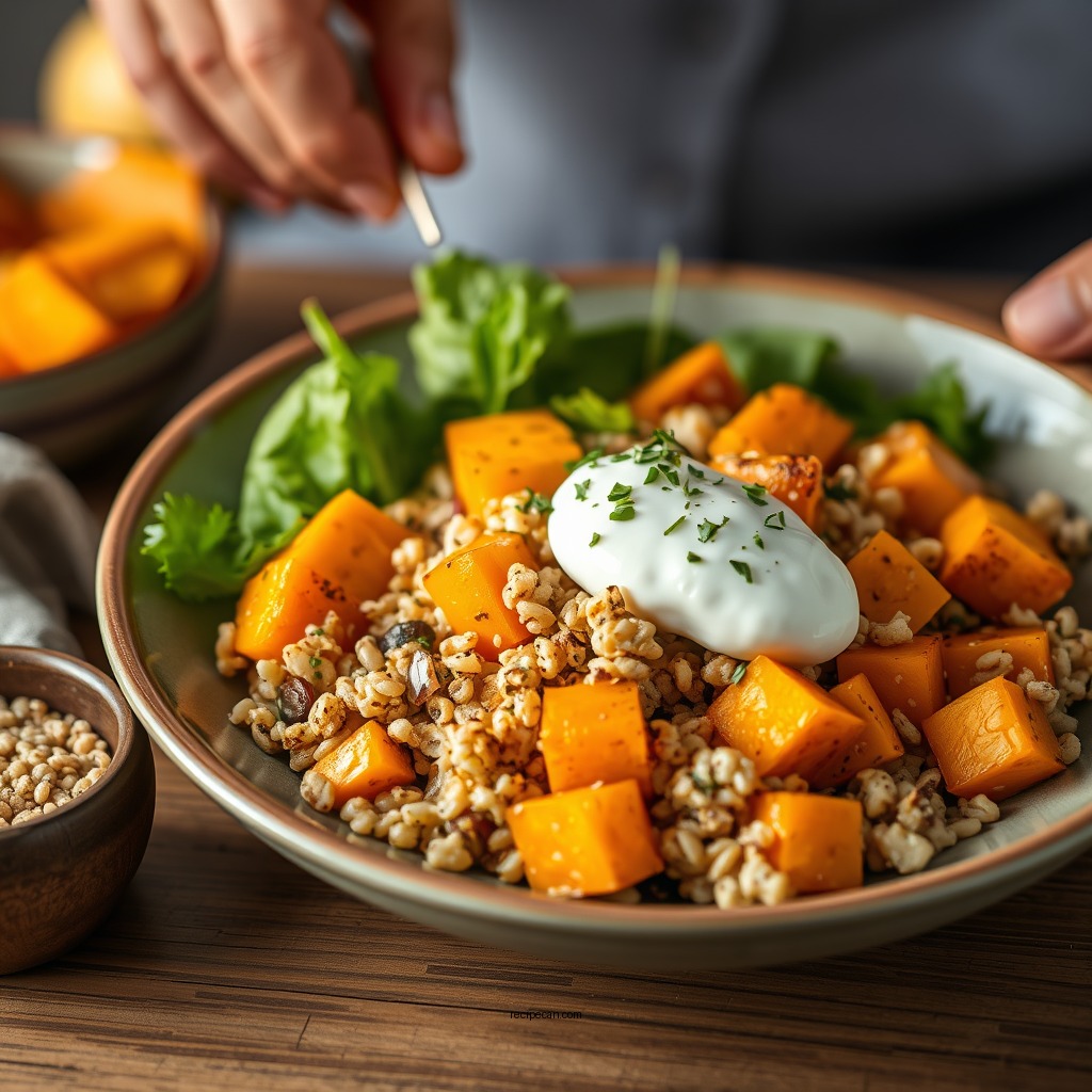 Roasted Butternut Squash and Quinoa Salad - frozen butternut squash recipes