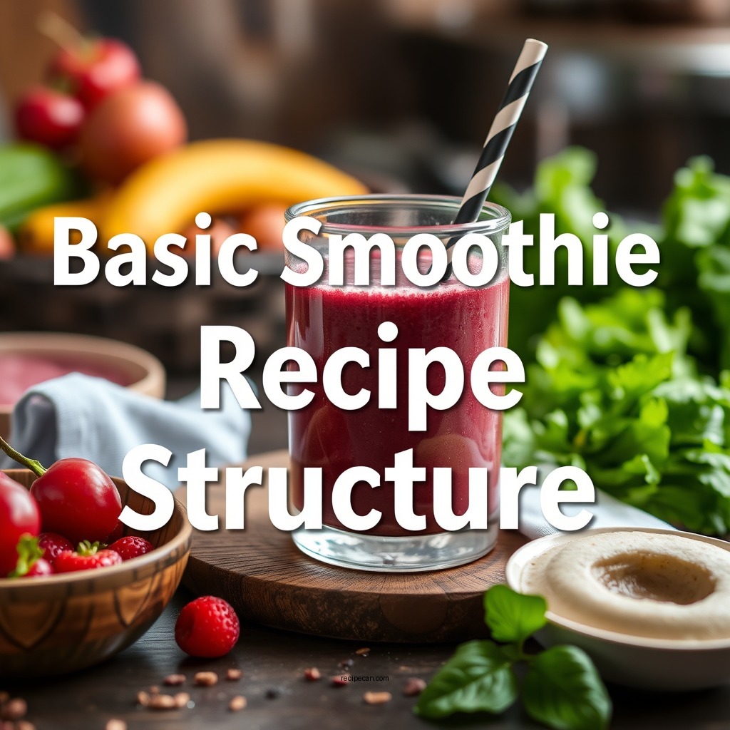 Basic Smoothie Recipe Structure - fruit and vegetable smoothie recipes
