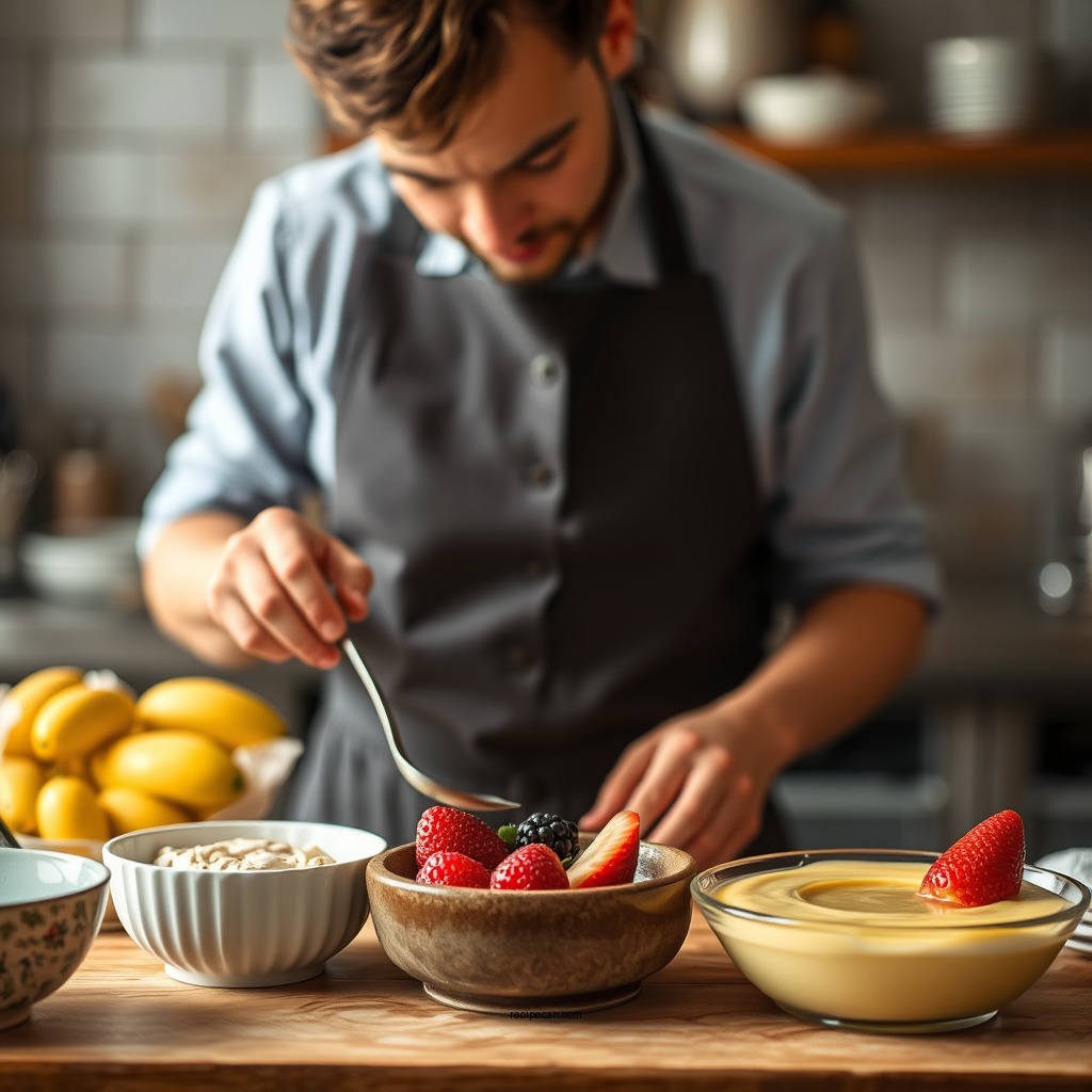 Preparation Steps - fruit custard dessert recipe