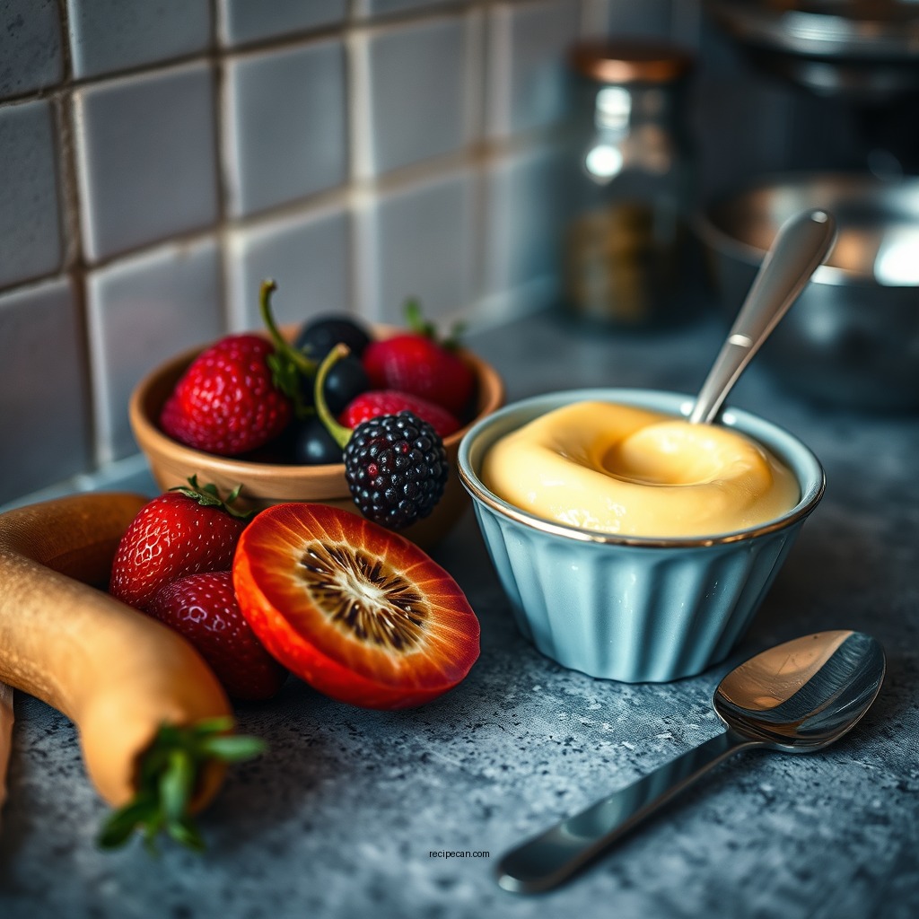 Ingredients Needed - fruit custard recipe