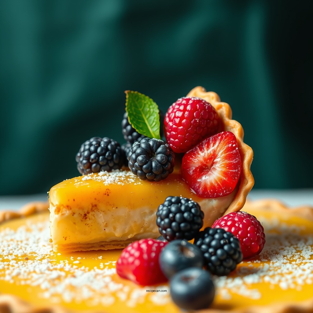 Assembling the Fruit Tart - fruit tart recipe custard