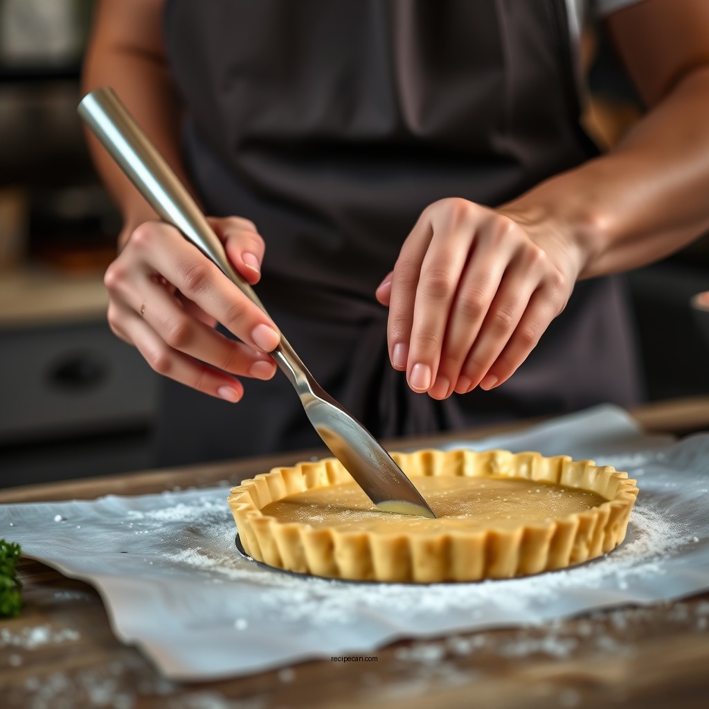 Preparing the Tart Crust - fruit tart recipe custard