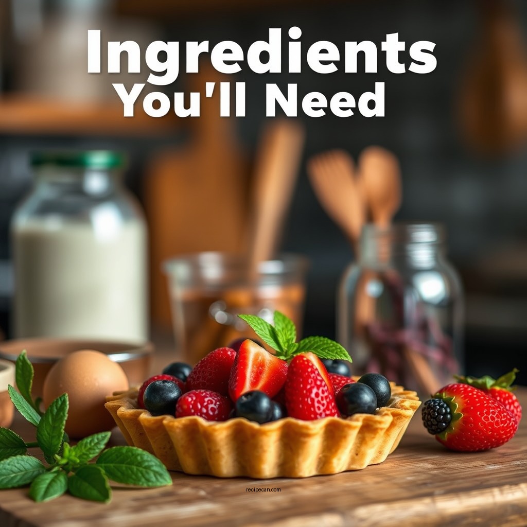Ingredients You'll Need - fruit tart recipe easy