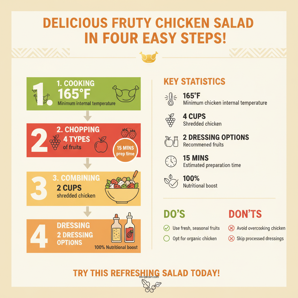 fruity chicken salad recipe - Data Infographic and Statistics