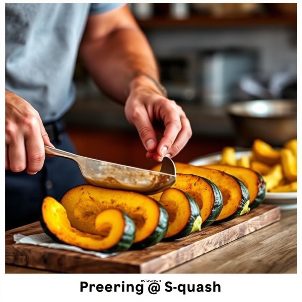Preparing the Squash - frying squash recipe