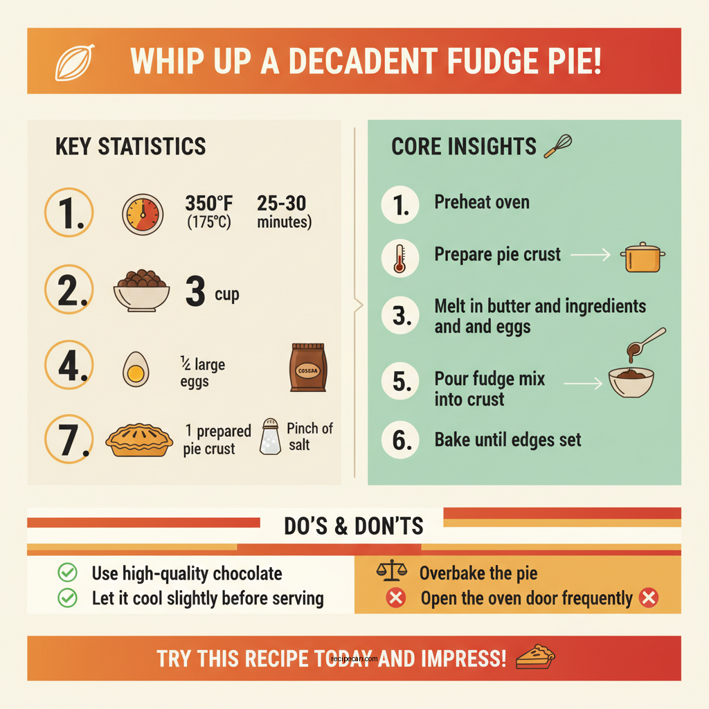 fudge pie recipe - Data Infographic and Statistics
