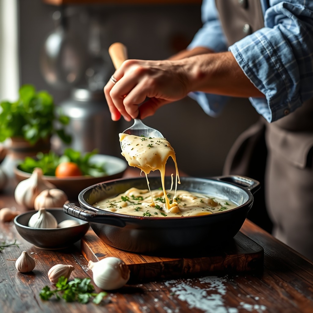 Step-by-Step Cooking Instructions - garlic parmesan sauce recipe