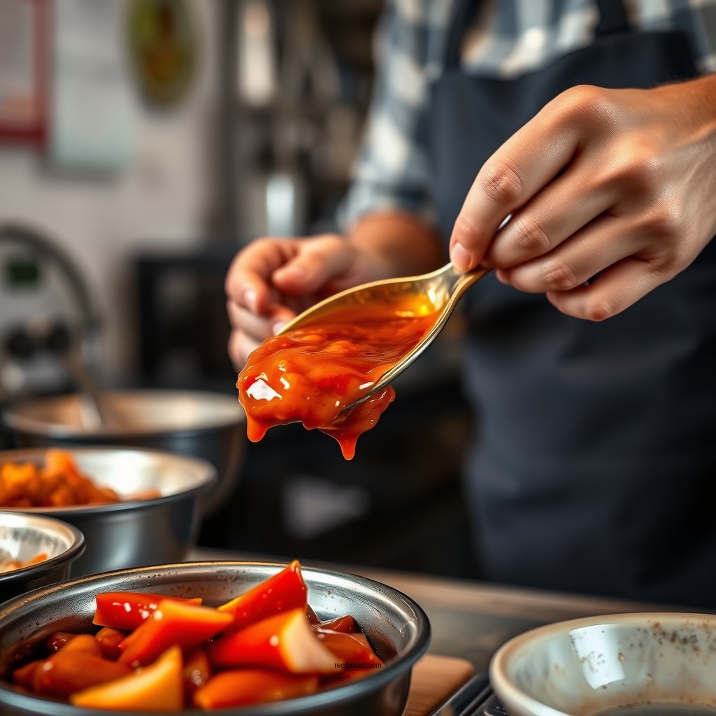 Step-by-Step Preparation - general gau's sauce recipe