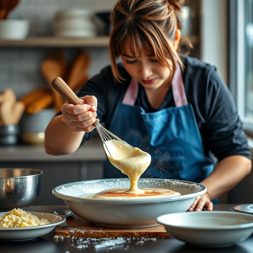 Preparing the Batter - german pancakes recipe