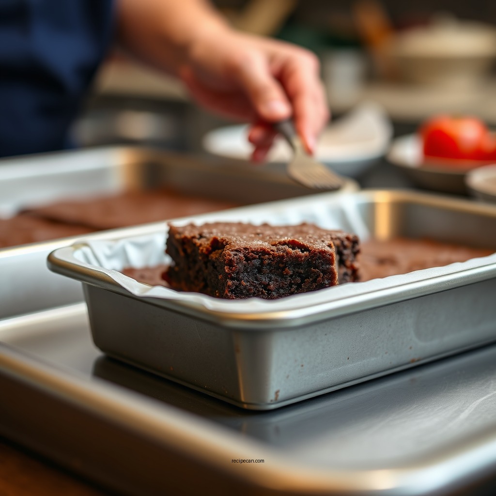Prepare Your Baking Pan - ghirardelli brownie mix recipe instructions