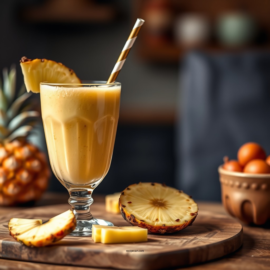 Tropical Ginger Pineapple Smoothie - ginger smoothie recipes
