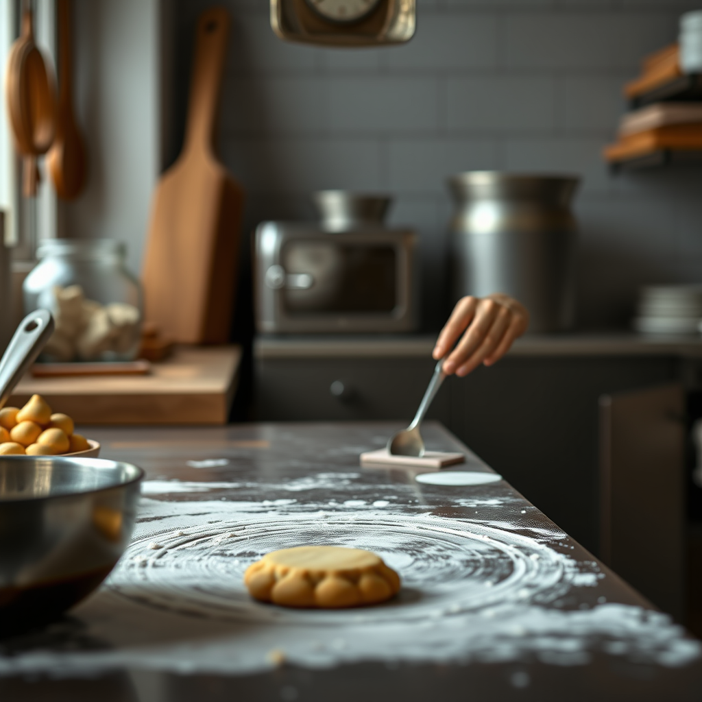 Prepare the Dough - ginger snap cookie recipe