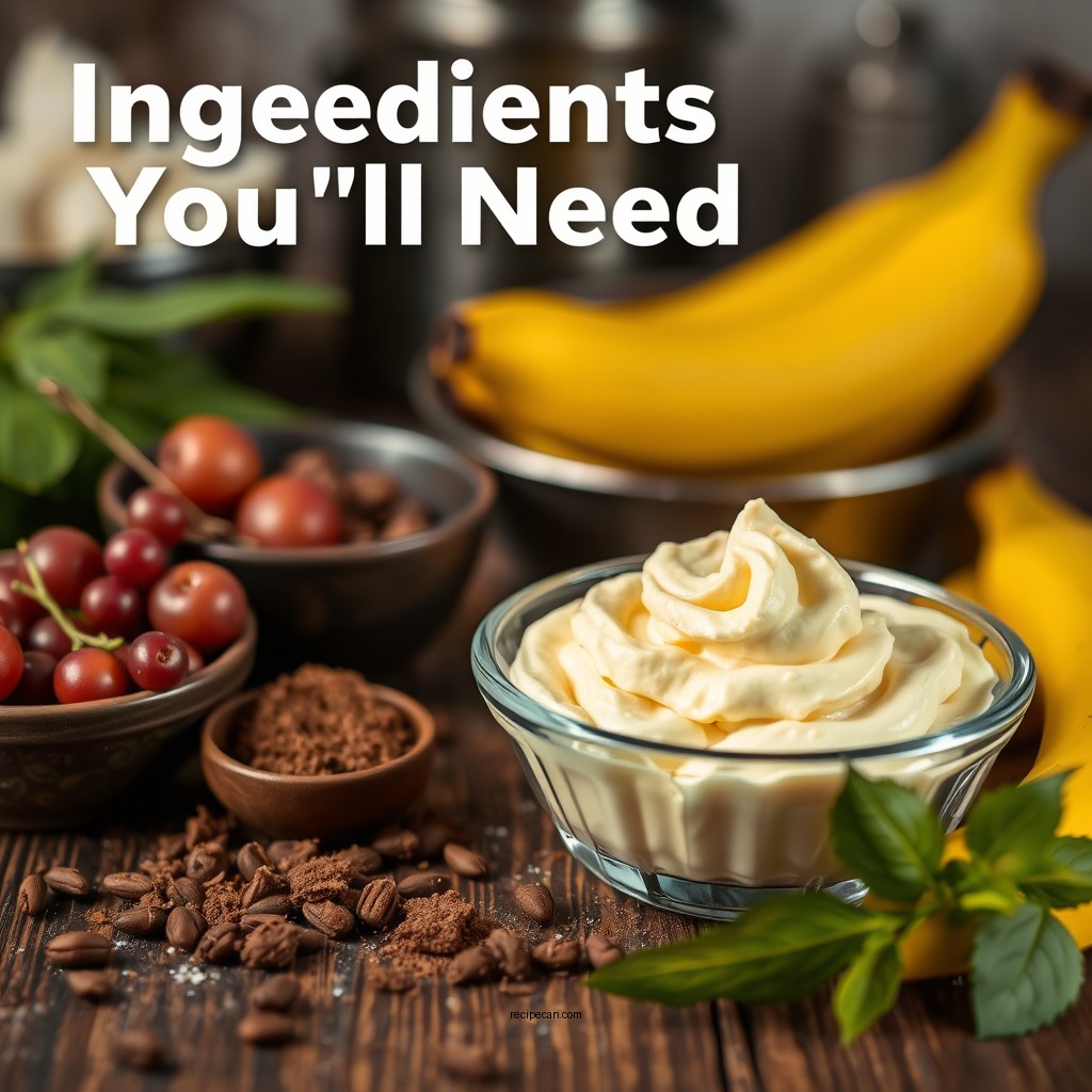 Ingredients You'll Need - gluten free banana pudding recipe