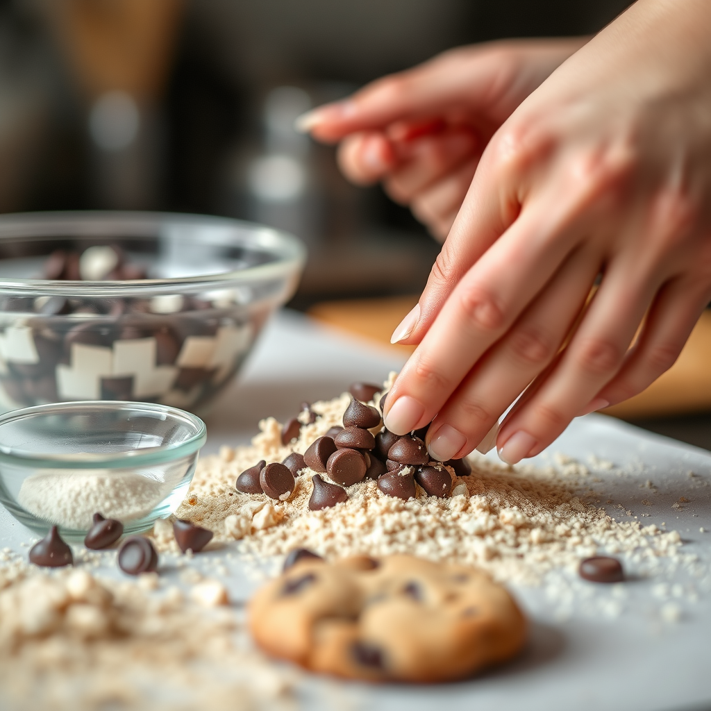 How to Combine Dry Ingredients - gluten free chocolate chip cookie recipe